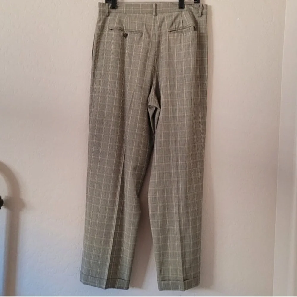 J.‎ Crew Vintage 90's Plaid Wool Pleated Trousers